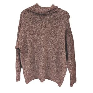 Primark Cares Cowl Neck Speckled Knit‎ Sweater Cozy Oversized Women XL